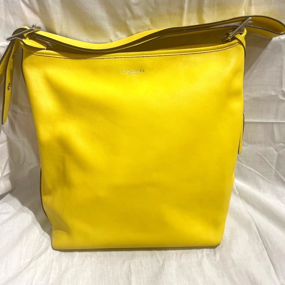 Coach Lemon Legacy Hobo Duffle Bag